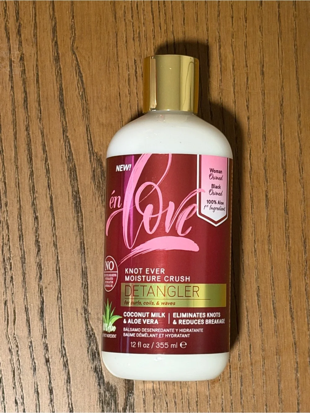 Love Knot Ever Moisture Crush Detangler - Pink & Gold